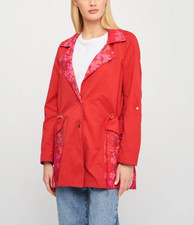 Desigual damen trenchcoat rot - damen,
