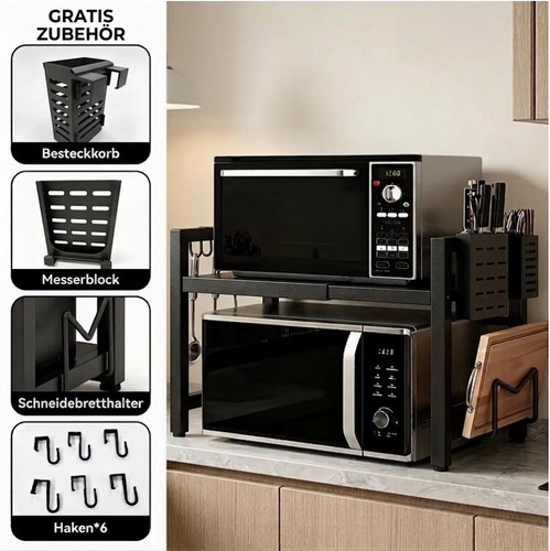Extendable microwave holder