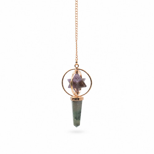 Merkaba pendel kupfer amethyst - pendel,