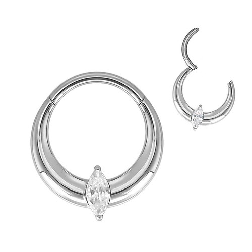 2mm titan gold - clicker, ring