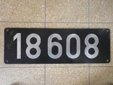 Schild Lokschild  DB 18 608 nicht original Nachguß Replik S 3/ 6 Dampf Alu Guß