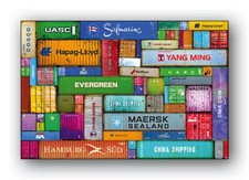 Leinwandbild xxl container - xxl,,