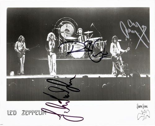 Led zeppelin signiertes foto - zeppelin,