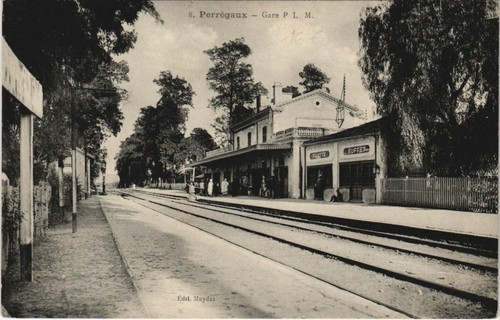Cpa algeria perregaux gare - cpa,