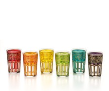 Cha Cult Teegläser Hassieb im 6-er Set mit orientalischen Ornamenten verziert