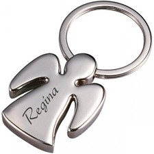 Schlüsselanhänger Schutzengel Engel Geschenk Gravur Metall Personalisiert