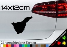Teneriffa Umriss Aufkleber