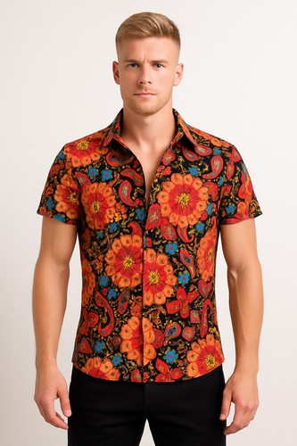 Hippiehemd hippieparty herren - hippieparty,