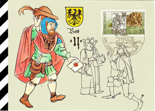 Postkarte 3354 500 jahre - "500,