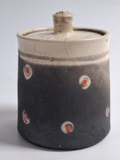 Vintage Raku - Deckeldose -