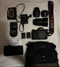 Spiegelreflexkamera Canon EOS 7D Mark ii + Objektive u. Zubehör Set