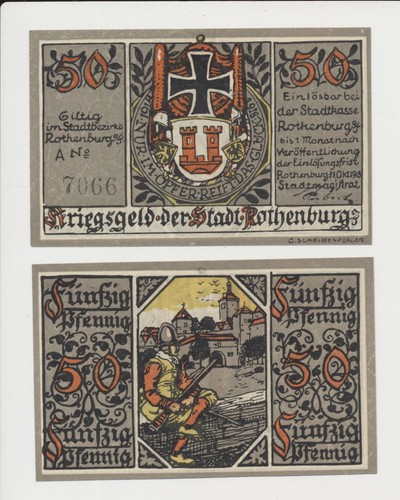 Rothenburg pfennig 1918 - rothenburg,