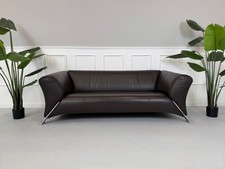 Rolf Benz 322 Leder Braun Designer Sofa Couch