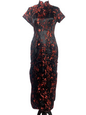 Cheongsam Qipao Black Red