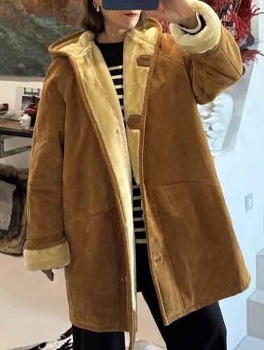 Shearling jacke camel braun - jacke,