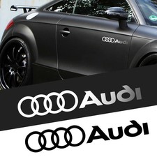 2x Audi Auto Logo Aufkleber