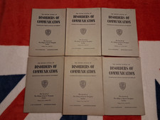 6 x The British Journal Of Disorders Of Communication 1970s # & Dates Listed