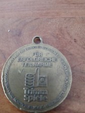 Medaille für Erfogreiche Teilnahme Trimm Spiele Quick Radfahren 1888 ansehen