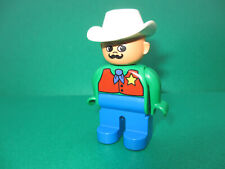 Lego Duplo Figur Cowboy Sheriff Western Ranch Pferde (260922W)