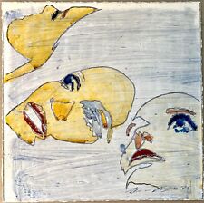 Werner Berges, „ohne Titel (b)", Gouache, Original, Unikat, 1971