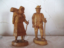 Holzsammler Paar Schnitzerei