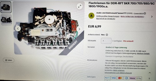Flachriemen für ddr - für, ddr-rft