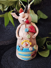 Gartenfigur Zaunhocker Stele