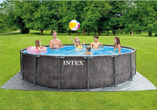 Intex - Greywood Prism Frame Pool (457x122cm) Aufstellpool 26742GN