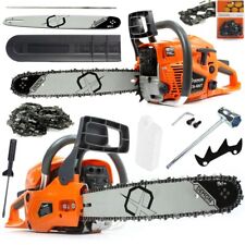 DEMON Benzin Kettensäge Motorsäge  3,4 PS Motorkettensäge Kettensägen + SATZ