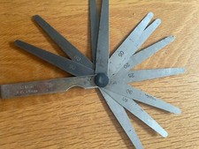 Fühlerlehre 13 -Blatt Abstandlehre Blattlehre Ventillehre