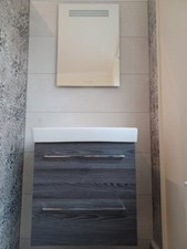 Badmöbel Waschtisch-Set mit Spiegel Dansani Serie Lotto, Ausstellungs-Abverkauf