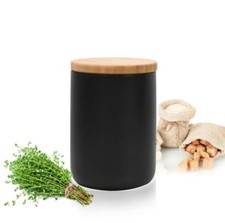 Schwarze vorratsdose 800ml - 800ml, mit