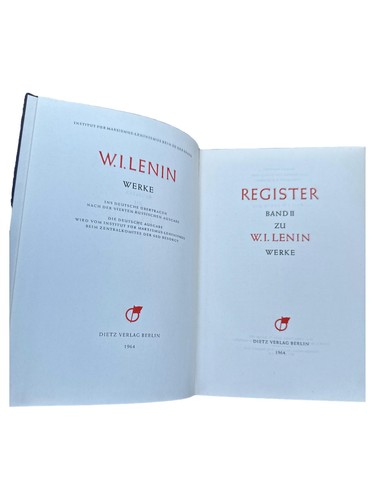 Lenin werke register - register, band