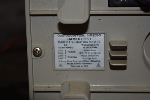 Hameg hm205 20mhz channel - hameg, hm205-3