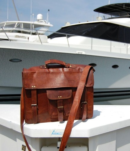Leder-Laptoptasche