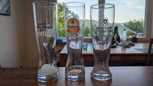 Weizenglas weißbier glas - 3x,