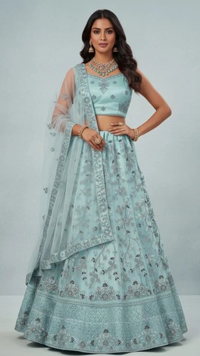Lehenga choli blau bollywood - choli,