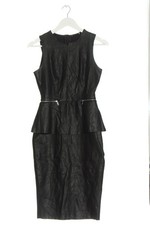 ZARA Kunstlederkleid Damen Kleid Gr. DE 36 schwarz Casual-Look