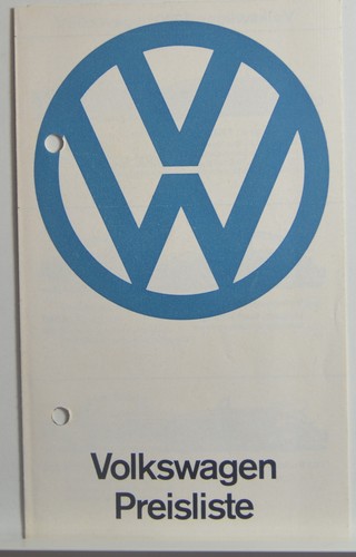 Volkswagen preisliste 1964 - preisliste,
