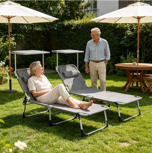 Sonnenliegen 2er pack - sonnenliegen,, 2er-pack