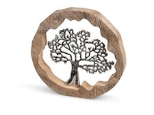 Lebensbaum aus Alu Mango Holz