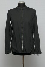 180 01/321 G-STAR  Damen Bluse Gr. M uni schwarz Reissverschluß Langarm SLIM FIT