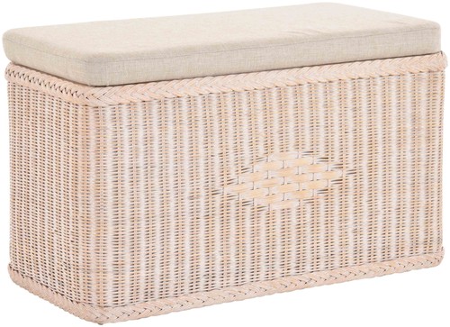 Rattan sitztruhe truhenbank - rattan,