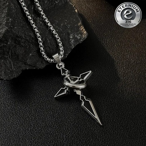 Halskette herren damen - damen, kreuz
