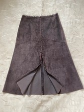 Pearls Wildleder Rock Braun