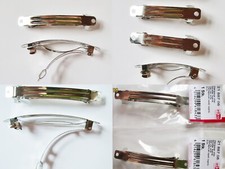 französische Haarspange Rohling silberfarben 4 cm - 10 cm (Größe wählbar)