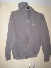 Karl Kani Gr. M grau lila Herren dünne Jacke Zipper Herrenjacke