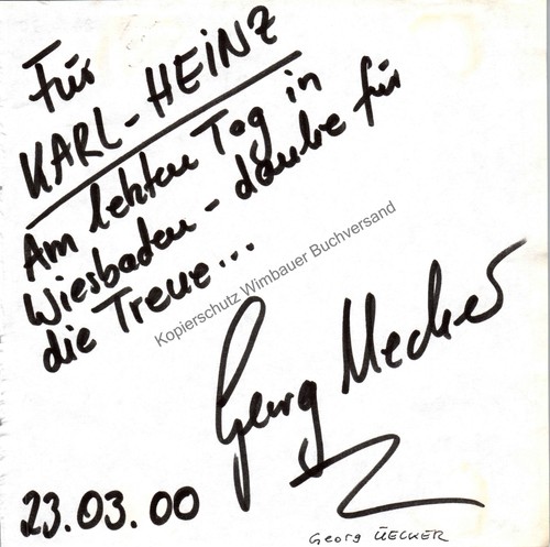 Original autogramm georg - original,