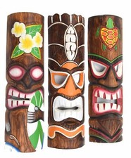 3 Tiki Masken 50cm Tiki