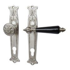 Türbeschlag Jugendstil Nickel